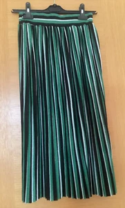 NEU ONLY Plisseerock, Midirock Gr XS S 34 36 Strickrock, Glitzer, mit Ett - Bild 1 von 2