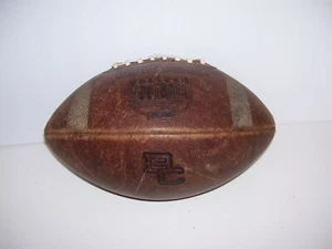 Vintage Leder Wilson College Football USA 1001 BC - Bild 1 von 5