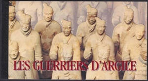 SIN APAGAR en GINEBRA SC #316 FOLLETO de 5 PANELES - 20 SELLOS ANTIGUOS GUERREROS CHINOS - Imagen 1 de 1