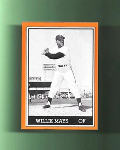 ONLY 1 ON! WILLIE MAYS-SF GIANTS! 1981 TCMA (1962 GIANTS) ORANGE SHARP! - Picture 1 of 2