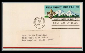 US FDC # UXC7 6c Boy Scout Jamboree none 1967, 9p1272 - Picture 1 of 1