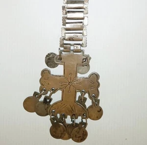 Fino Antiguo Colgante de Plata Mapuche Sudamérica Joyería Tribal - Imagen 1 de 3
