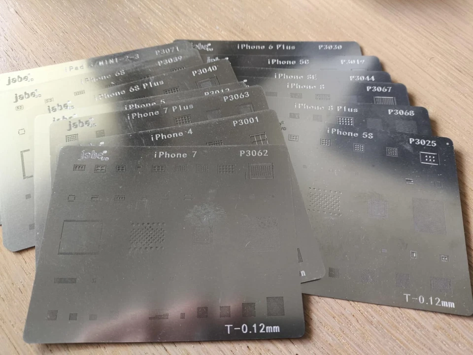 BGA Reballing Stencil Kit iPhone big set - Immagine 1 di 1
