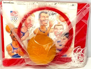 KELLOGG's 1992 US Olympic Basketball DREAM TEAM Hoop/Net/BB Promo Orig. Pkg. VTG - Picture 1 of 9