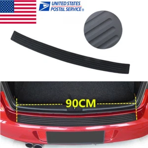 1PC Accessories Rubber Sheet Car Rear Guard Bumper 4D Sticker Panel Protector - Picture 1 of 7