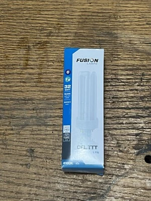 (5) Fusion Lamps TTT FCF32TTT841 4 Pin 32 Watt 2400 Lumens Compact Fluorescent - Image 1 of 4