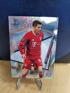 2020-21 Topps Finest UEFA #50 Robert Lewandowski Speckle Refractor /175 Bayern - Picture 1 of 2