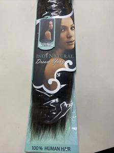 INDI NATURAL DREAM YAKY 100% HUMAN HAIR WEAVING 14"_#P1B/30 - Picture 1 of 5