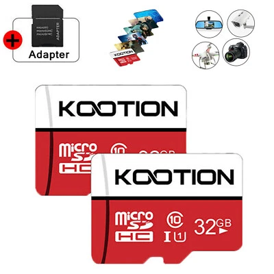 2 STÜCK 32GB Mikro SD TF Card Karte Class10 Speicherkarte SDXC SDHC Card 80MB/s - Bild 1 von 4