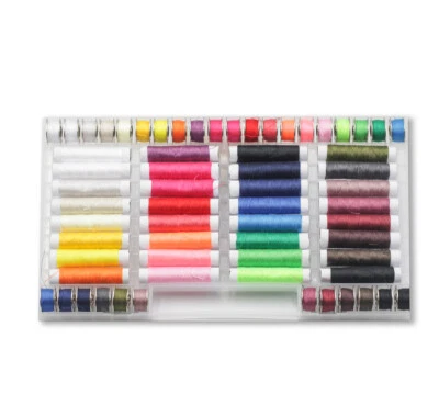 Nähgarnset  Faden Spule Lucznik Mischfarben Etui 64 Stück Nähmaschinengarn - Bild 1 von 4