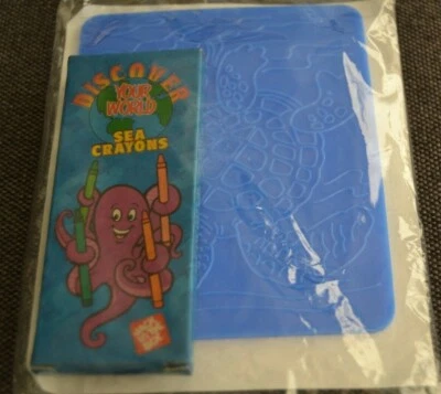 CRAYONS JACK IN THE BOX Fast Food Toy NIP DISCOVER YOUR WORLD Vintage 1996 NOS - Image 1 of 4