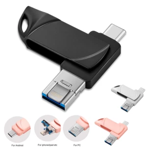 1TB 512GB 256GB USB 3.0 Flash Drive Swivel Cap Memory Stick For Android PC MAC - Afbeelding 1 van 13