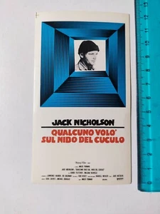 ADESIVO JACK NICHOLSON QUALCUNO VOLO SUL NIDO DEL CUCULO STICKER 80s ORIGINAL - Picture 1 of 1