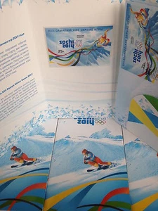 Russia 2011 Booklet Folder Block 2X FDC Sochi Capital Xxii Olympic Winter Games - Picture 1 of 6