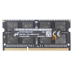 Micron 8GB 2RX8 DDR3L 1866MHz PC3L-14900S 204PIN SODIMM Laptop Memory RAM CL13 % - Picture 1 of 3