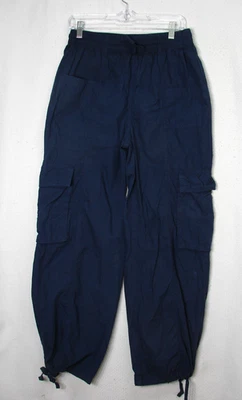 AERIE High Waisted Go-For-It Baggy Cargo Pants Womens Size Small Navy Blue - Image 1 of 4