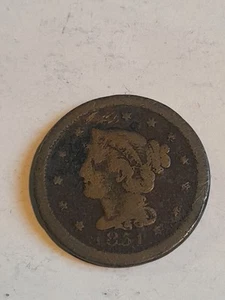 1851 LARGE CENT - Picture 1 of 3