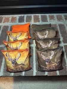 BackyardGamesUSA Deer Hunting Real Tree Camo Custom 8 Regulation Bags Corn B141 - Picture 1 of 8