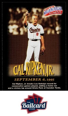 1997-98 Fleer Million Dollar Moments #8 Cal Ripken, Jr. - Image 1 of 2
