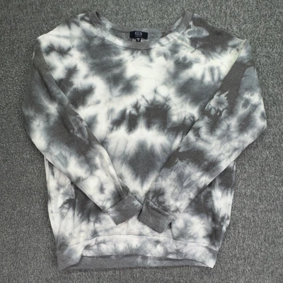 Sudadera moderna de lona para mujer M gris blanco tie dye Foto 1 de 4