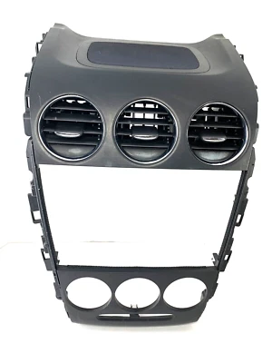 🔥2010 2012 Mazda CX-7 radio y controles de clima bisel de ajuste panel ventilaciones negro OEM Foto 1 de 4
