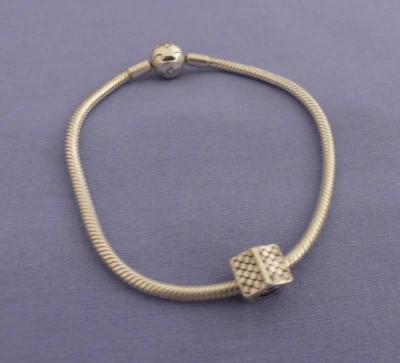 Pandora - Armband - mit Charm Hundehütte - ALE - 925er Silber, Sterling - 21 cm - Bild 1 von 3