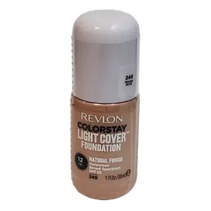 Revlon Colorstay Light Cover Foundation Natura SPF 35 240-Medium Beige Exp 2023 - Picture 1 of 7