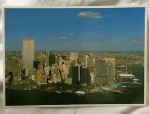 Vtg Manhattan WTC World Trade Center Post Card Woolworth Building Skyscrapers - Picture 1 of 8