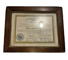 Odd Fellows Rebekahs Lodge Special Honor Certificate
