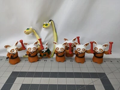 Lote de figuras de víbora de Kung Fu Panda Master Shifu McDonalds Foto 1 de 4