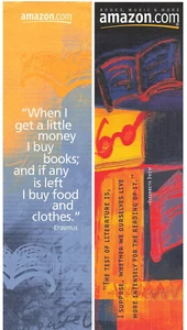 x2 Vintage Amazon Bookmarks Circa Early 2000s Erasmus & Drew - Picture 1 of 5