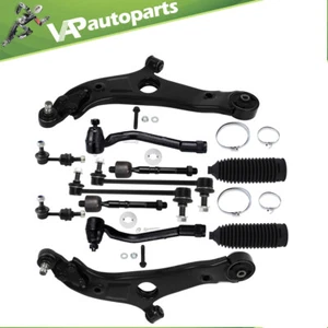 For Kia Optima 12Pcs Front Control Arm w Ball Joints Tie Rod Sway Bar End Link - Picture 1 of 15
