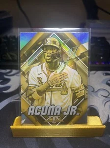 2022 Topps Fire Ronald Acuna Jr. Gold Minted #1 FREE BMWT - Picture 1 of 2