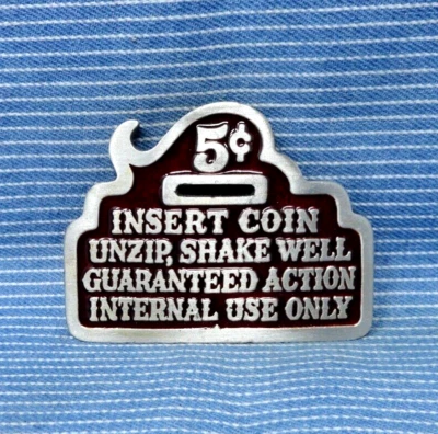 Broma sexual novedad hebilla de cinturón inserción de 5 centavos ranura para monedas de colección 1979 TGABC .TYC267 Foto 1 de 4