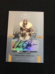 Christian Okoye 2005 Donruss Classics Significant Signatures Silver Auto 091/100 - Picture 1 of 2
