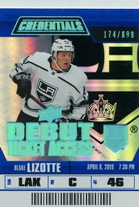 2019-20 Upper Deck Credentials #121 Blake Lizotte 174/699 RC - Picture 1 of 2