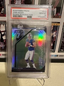 2018 Panini Prizm Rookie Introduction Josh Allen Silver PSA 10 Buffalo Bills 🔥 - Picture 1 of 2