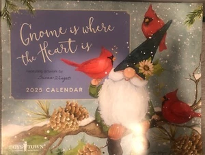 2025 Gnome Wall Calendar “Gnome Is Where the Heart Is” 16 Months -Winget - Picture 1 of 17