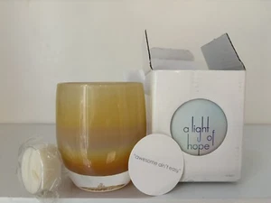 Nuevo En Caja Original Impresionante Ain’t Easy #1725 Naranja Amarillo Ombré Glassybaby - Imagen 1 de 13