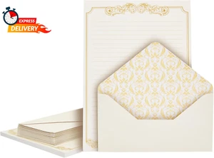 90 Pieces Stationery Paper Set for Love Letter, Party Invitations (60 Vintage-St - Picture 1 of 12