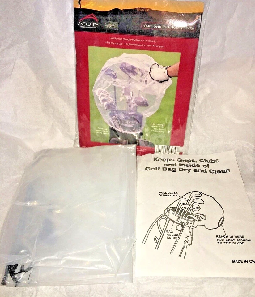 Golf Club Rain Shield - Clear Easy Access - Keep clubs dry - ACUITY  - NEW - Image 1 of 4