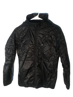 Chaqueta Ligera Burton Niño’s Grande L Negra Niños Forro Amarillo Capucha Escondida Foto 1 de 4