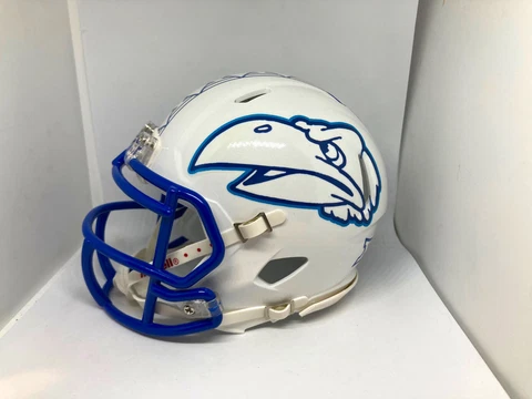 Custom NEW 2022 Kansas Jayhawks Throwback Mini Football Helmet Cover