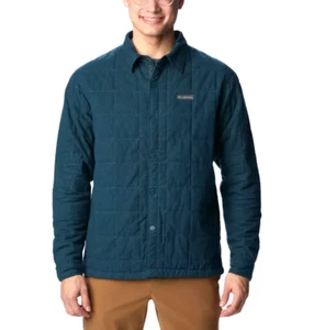 Columbia Men's Landroamer Quilted Shirt Jacket Size Large Night Wave - Picture 1 of 7
