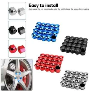 17-22mm Alloy Wheel Nut Bolt Covers Caps Universal Set For Any Car - Picture 1 of 10