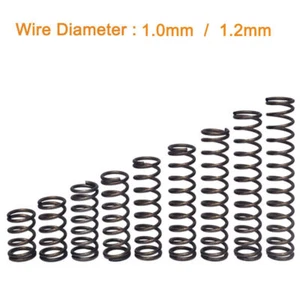 10Pcs Compression Small Springs Spring Steel Wire Dia 1.0mm 1.2mm Various Length - Picture 1 of 3