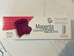 Phaser 8200 Color Printer Solid INK Magenta Genuine XEROX Sealed 5 stix BOX 0162 - Picture 1 of 5