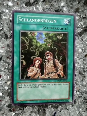 1x Yu-Gi-Oh SCHLANGENREGEN TAEV-DE052 2.Auflage Rare Boosterfrisch NM - Bild 1 von 3