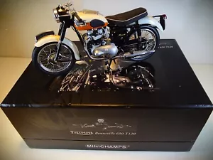 Triumph Bonneville 650 T120 1959 Orange Minichamps 1/12 Scale - Picture 1 of 9