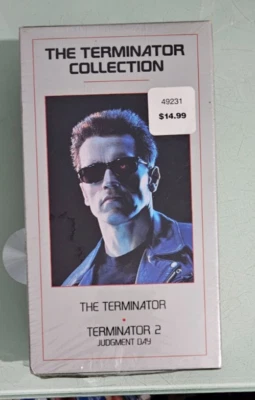 THE TERMINATOR COLLECTION  judgment day VHS VIDEOTAPE NEW dings shrinkwrap tear - Image 1 of 4